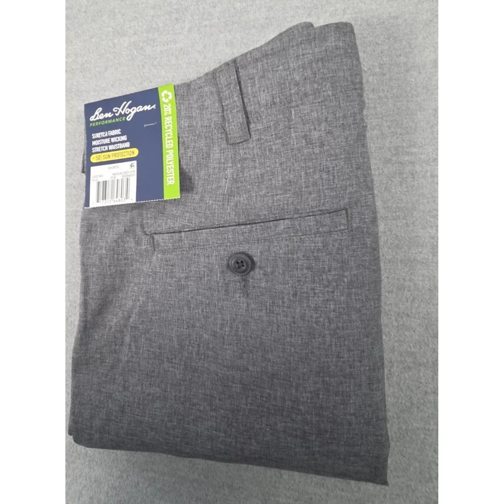 Ben Hogan Performance Golf Shorts Men's 40 Wicking Stretch Sun Protect‎ Flat NEW